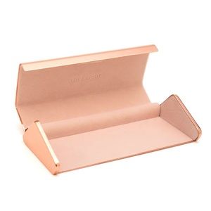 Garrett Leight Rose Gold Metal Sunglass Case NWT